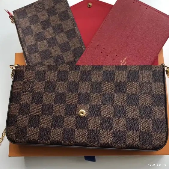 First bag ru Pochette Bag Vuitton N63032 Louis Felicie Damier 0626